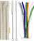 8mm 8 Color Bendy Glass Straws with Cleaning Brushes — STRAWTOPIA