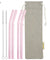 8mm (Pink) 4 Bendy Reusable Glass Straws with Cleaning Brushes — STRAWTOPIA