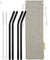 8mm (Black) 4 Bendy Reusable Glass Straws with Cleaning Brushes — STRAWTOPIA