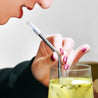 Reusable Stainless Steel Metal Straws with Silicon Tips & Cleaning Brushes — STRAWTOPIA