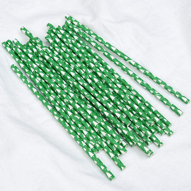 Green | Trees Paper Straws — STRAWTOPIA