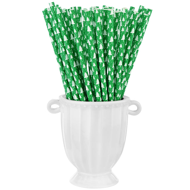 Green | Trees Paper Straws — STRAWTOPIA